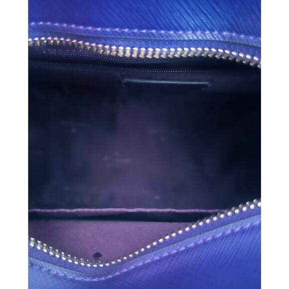 Kate Spade Ripe Plum Madison Saffiano Leather Medium Purple Bag Satchel EUC - Picture 11 of 15